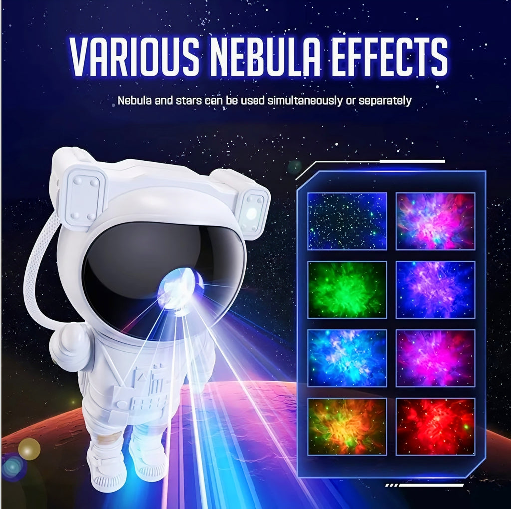 Dreamy Astronaut Nebula Projector - Transform Your Room into a Galaxy | Astronaut Galaxy Star Projector - 360° Nebula Night Light with Remote Contro