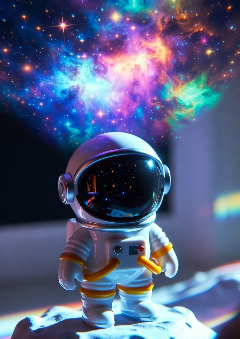 Dreamy Astronaut Nebula Projector - Transform Your Room into a Galaxy | Astronaut Galaxy Star Projector - 360° Nebula Night Light with Remote Contro