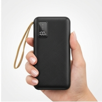 10000mah 12w Fast Charging Power Bank With Built 4 In 1 Usb With Mobile Holder (1 Pc)